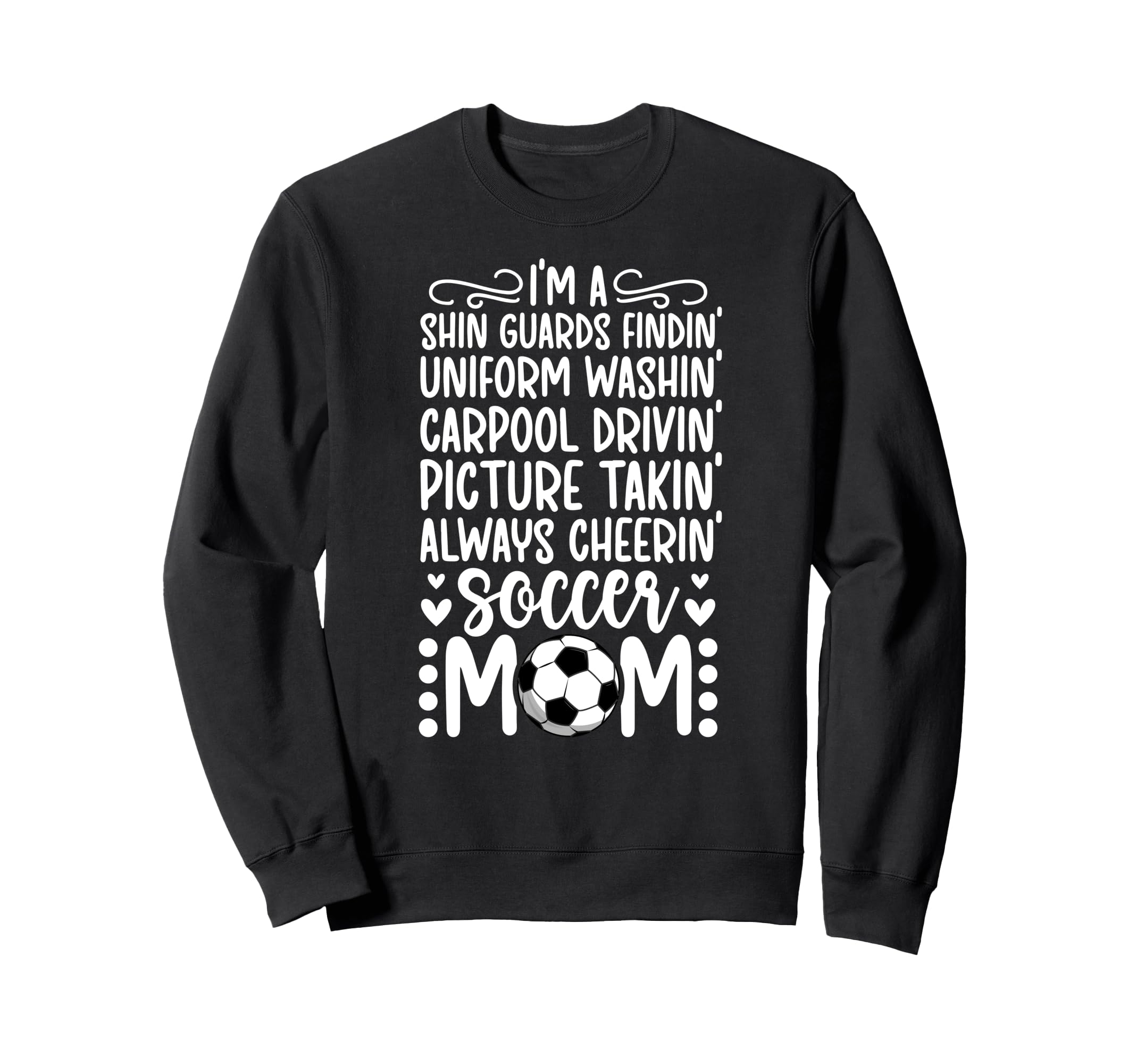 Im Soccer Mom Soccer Player Mama Sweatshirt - Minimalist Print Unisex - T-Shirt, Sweatshirt, Hoodie