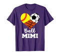 Ball Mimi Heart Funny Softball Soccer T-Shirt - Novelty Apparel for Adults - T-Shirt, Sweatshirt, Hoodie