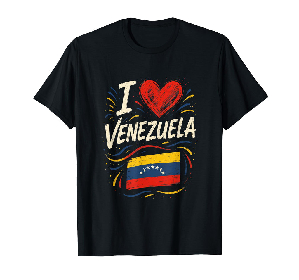 I Love Venezuela Caracas Maracaibo T-Shirt - Unique Graphic for Adults - T-Shirt, Sweatshirt, Hoodie