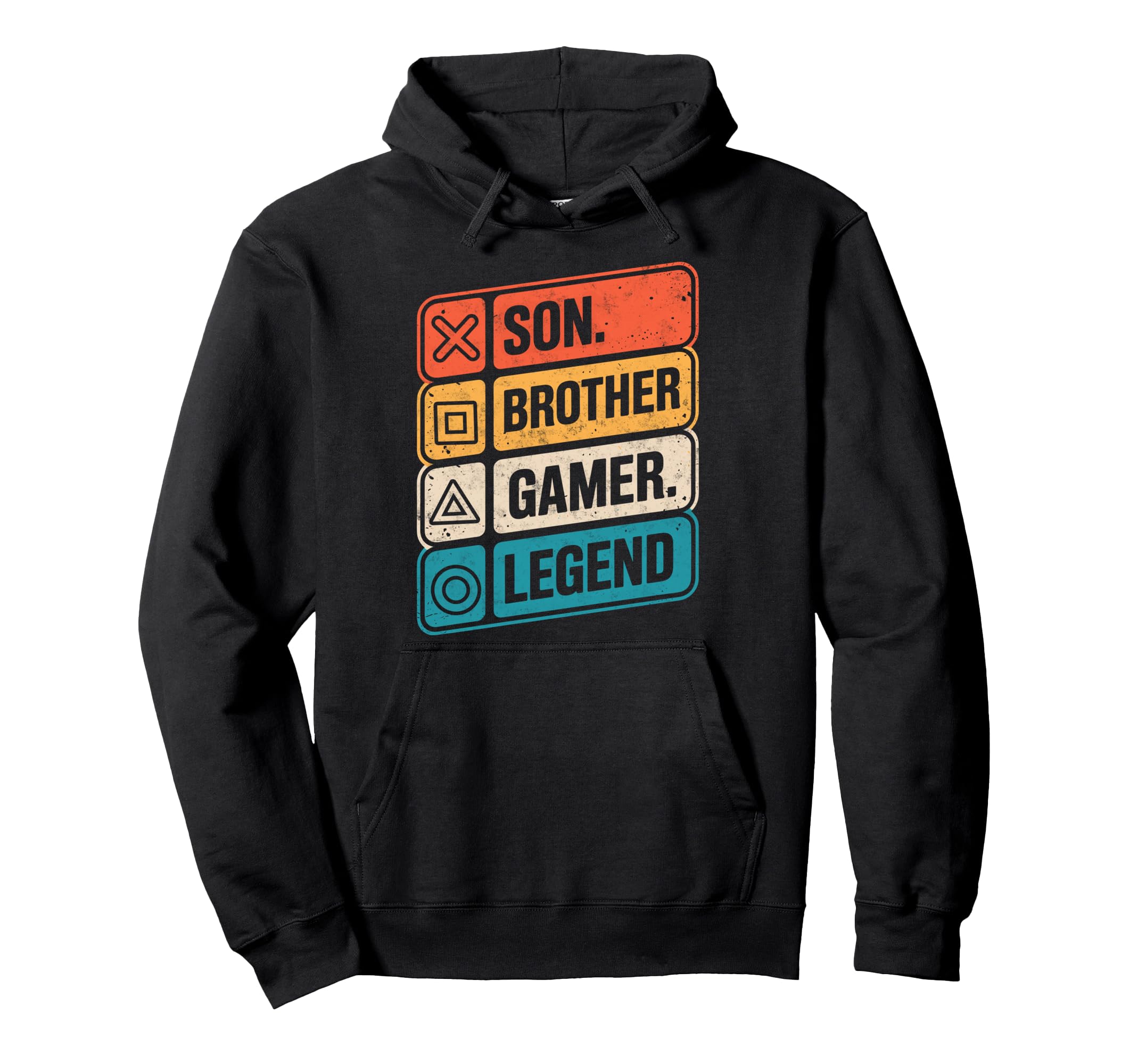 Son Brother Gamer Legend Video Game Hoodie - Novelty Apparel for Adults - T-Shirt, Sweatshirt, Hoodie