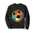 Splash Spinning Soccer Ball Football Sweatshirt - Graphic Print Unisex - T-Shirt, Sweatshirt, Hoodie