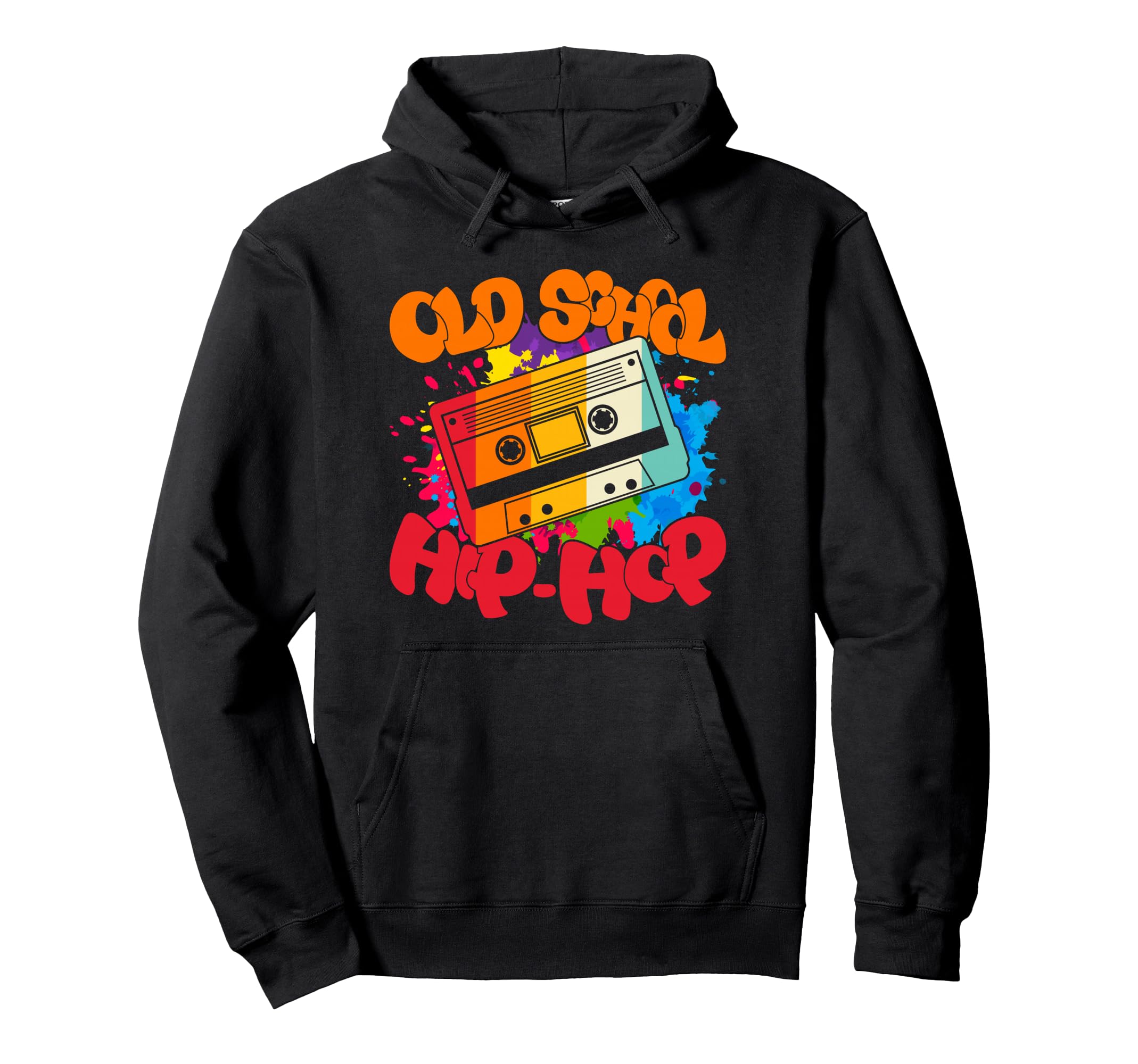 Old School Hip Hop 80S 90S Music Cassette Hoodie - Graphic Print Unisex - T-Shirt, Sweatshirt, Hoodie