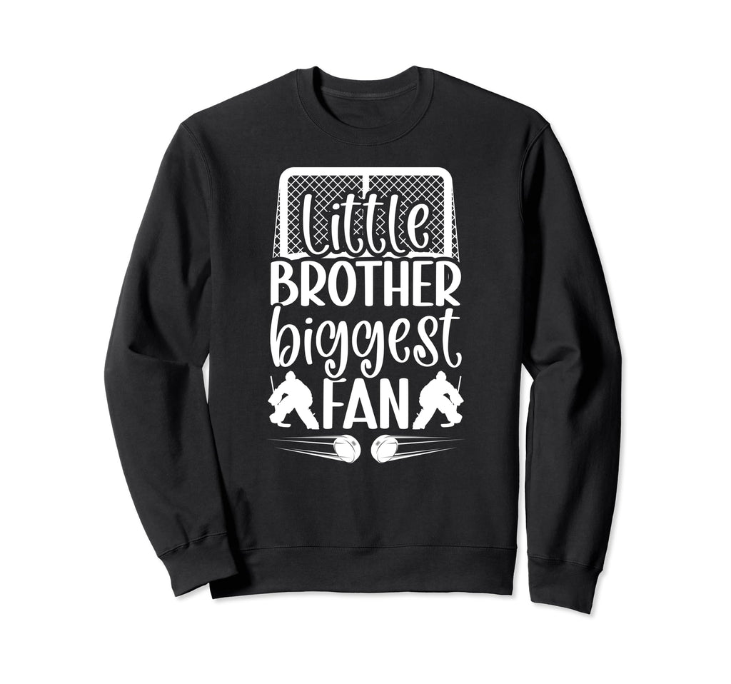 Little Brother Hockey Goalie Sweatshirt - Minimalist Print for Adults - T-Shirt, Sweatshirt, Hoodie