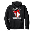 Busy Raising Ballers Funny Football Hoodie - Custom Art Print for Adults - T-Shirt, Sweatshirt, Hoodie
