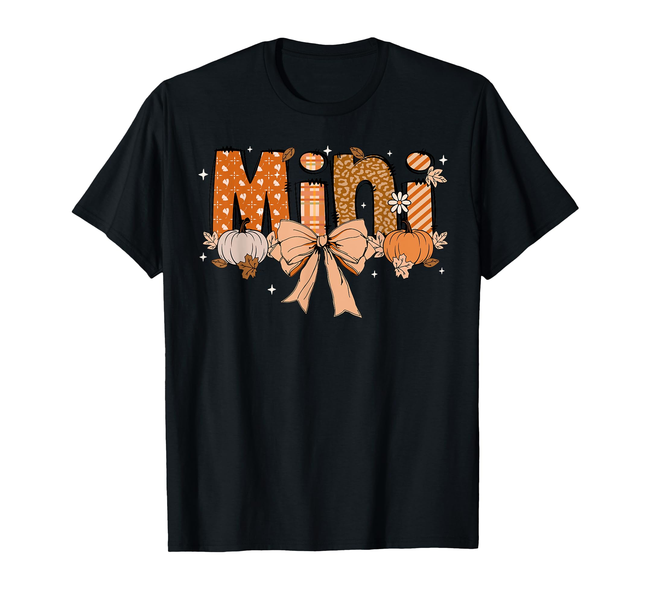 Mini Pumpkin Fall Coquette Bow T-Shirt - Fun Novelty Design Unisex - T-Shirt, Sweatshirt, Hoodie