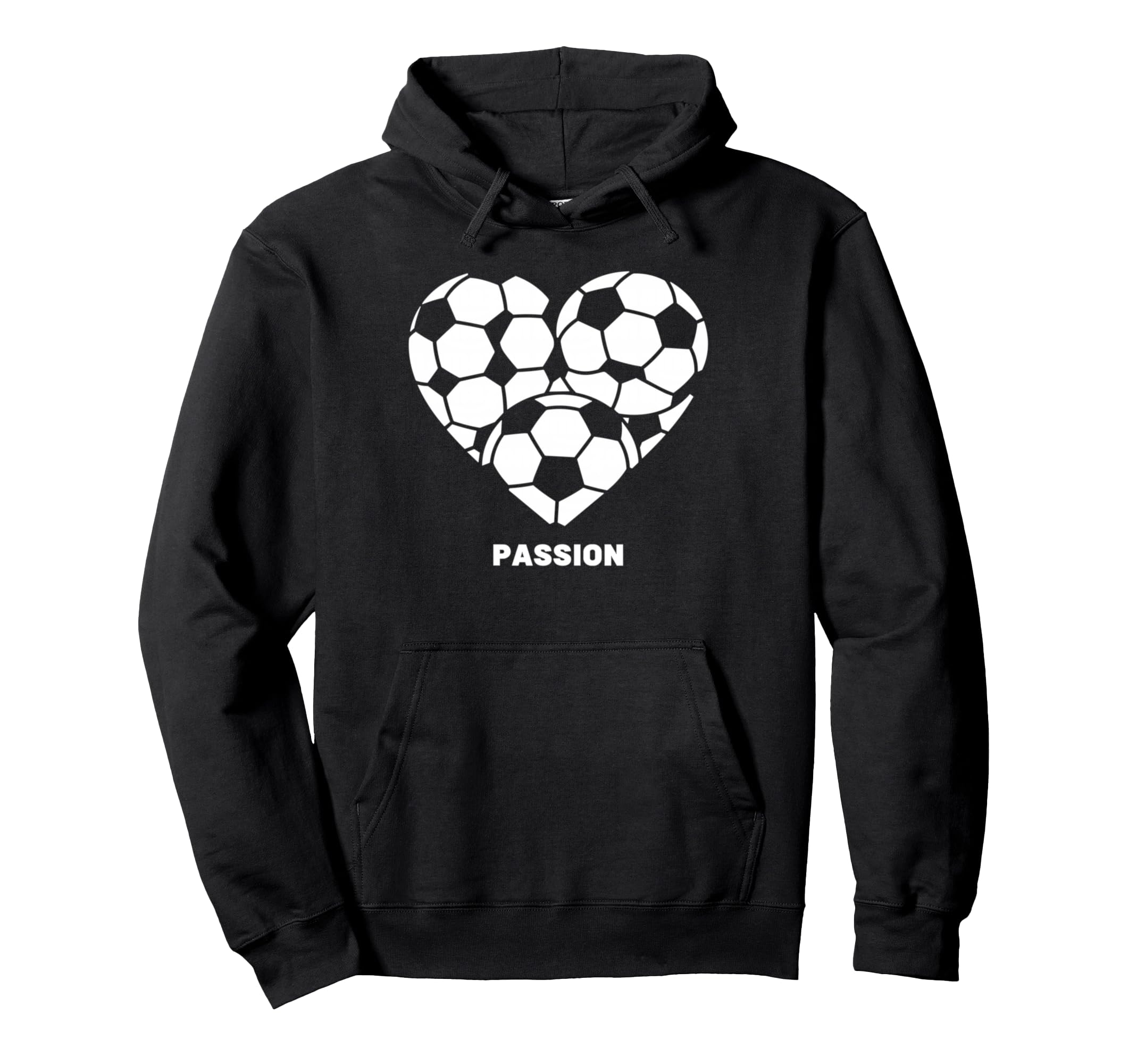 Soccer Heart Passion Football Soccer Lover Hoodie - Unique Graphic Unisex - T-Shirt, Sweatshirt, Hoodie