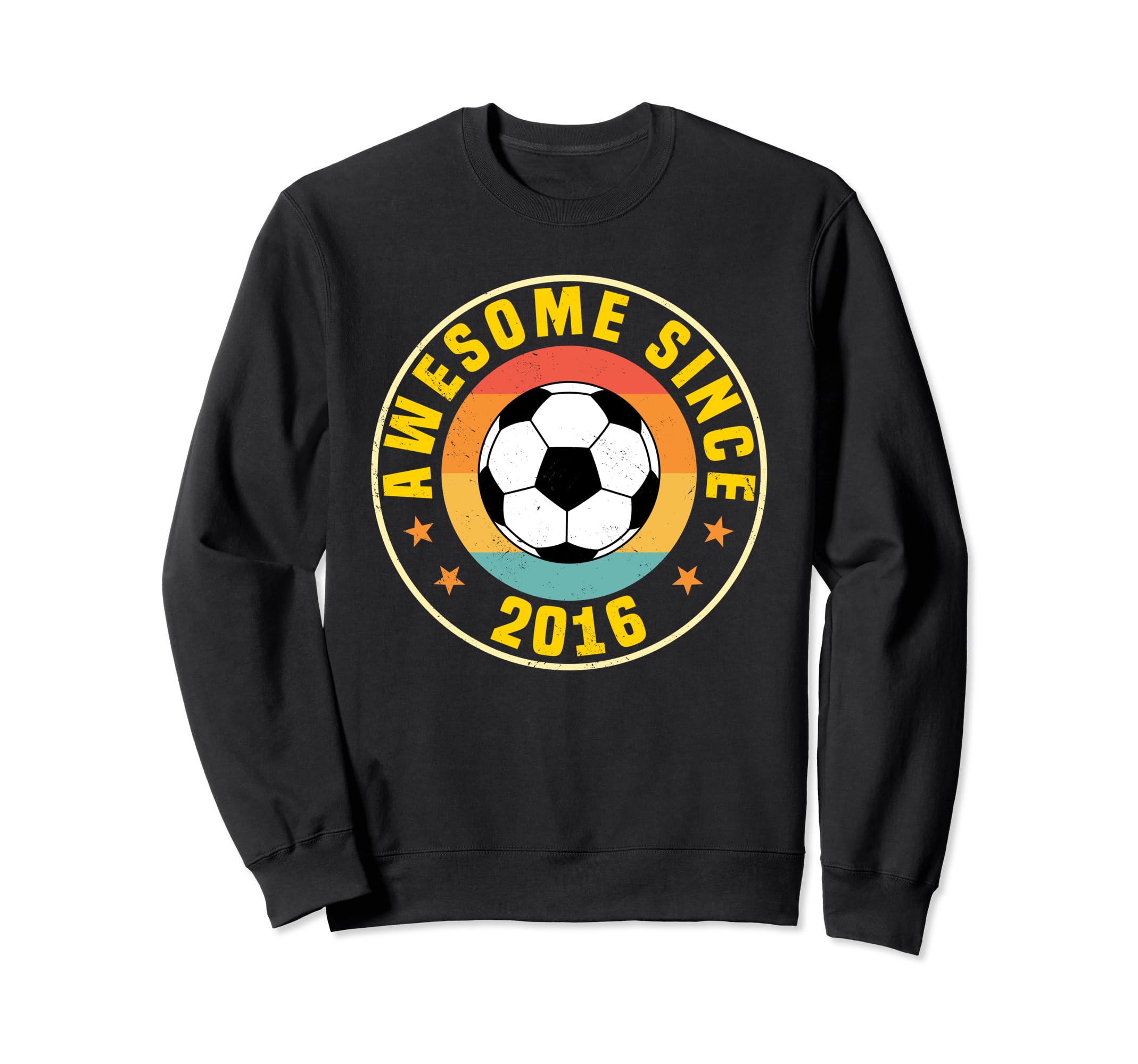 Awesome Since 2016 Soccer Sweatshirt - Fun Novelty Design Men Women - T-Shirt, Sweatshirt, Hoodie