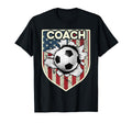 Usa Flag Soccer Coach Funny Soccer T-Shirt - Novelty Apparel Unisex - T-Shirt, Sweatshirt, Hoodie