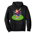 Dabbing Soccer Football Player Hoodie - Fun Novelty Design Men Women - T-Shirt, Sweatshirt, Hoodie