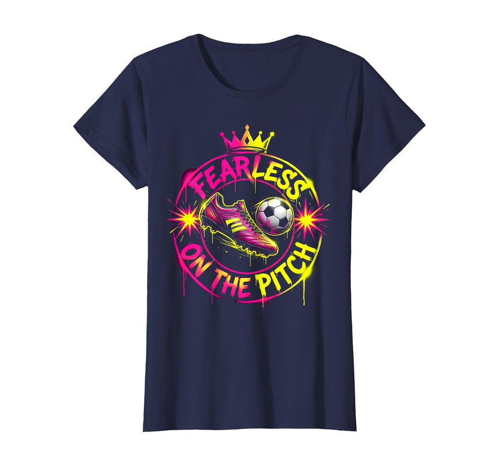 Fearless Pitch Womens Soccer T-Shirt - Minimalist Print for Adults - T-Shirt, Sweatshirt, Hoodie