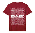 Team Red School Spirit Performance T-Shirt - Graphic Print for Adults - T-Shirt, Sweatshirt, Hoodie