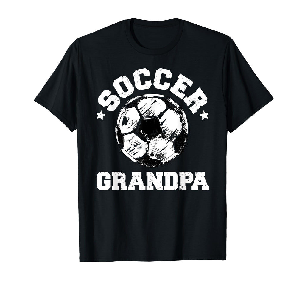 Soccer Grandpa Soccer Ball Distressed T-Shirt - Minimalist Print Men Women - T-Shirt, Sweatshirt, Hoodie