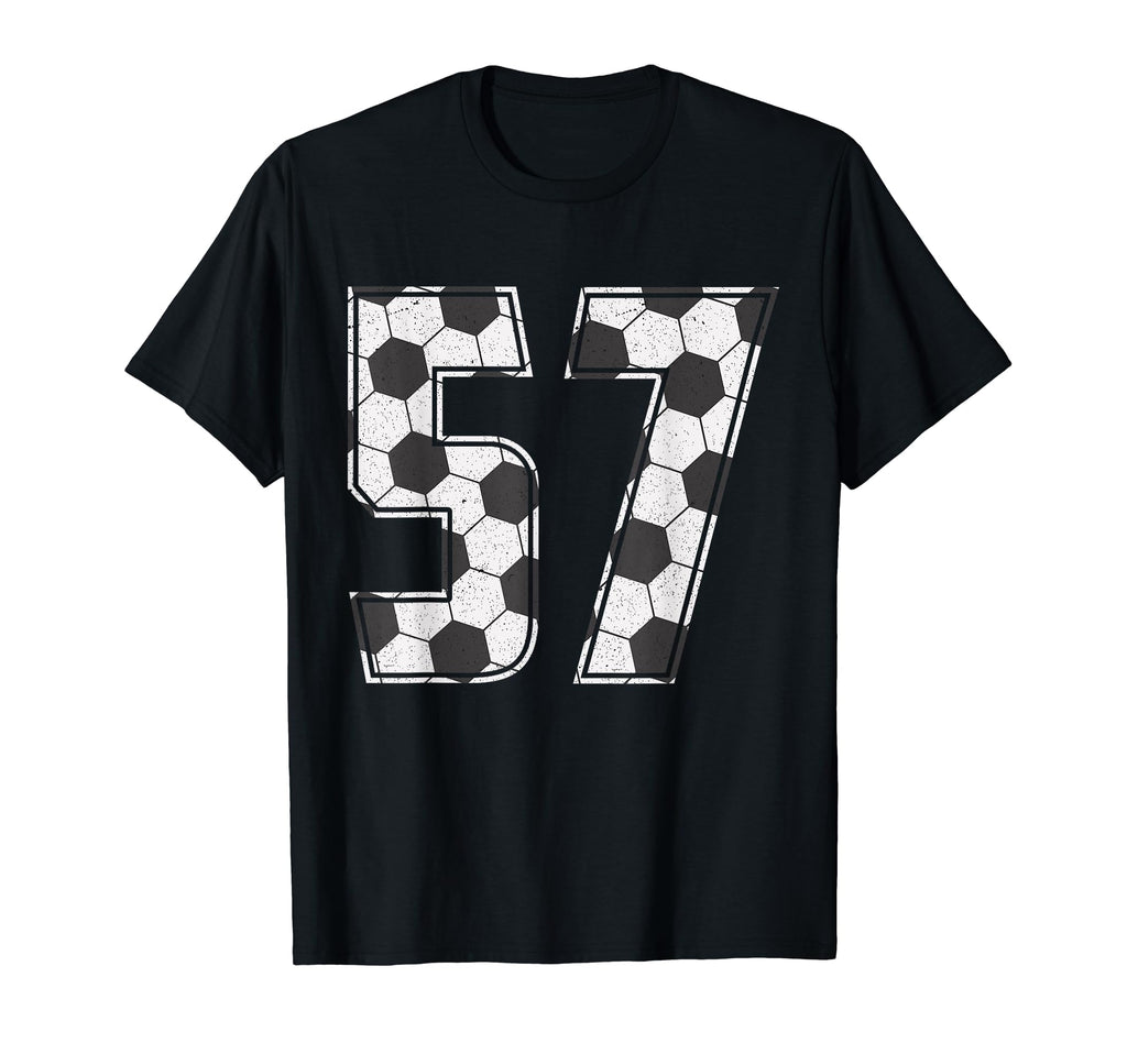 Soccer Player Number 57 Fifty Seven T-Shirt - Streetwear Style for Adults - T-Shirt, Sweatshirt, Hoodie
