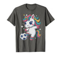 Kawaii Soccer Unicorn Just Who Loves T-Shirt - Fun Novelty Design Unisex - T-Shirt, Sweatshirt, Hoodie