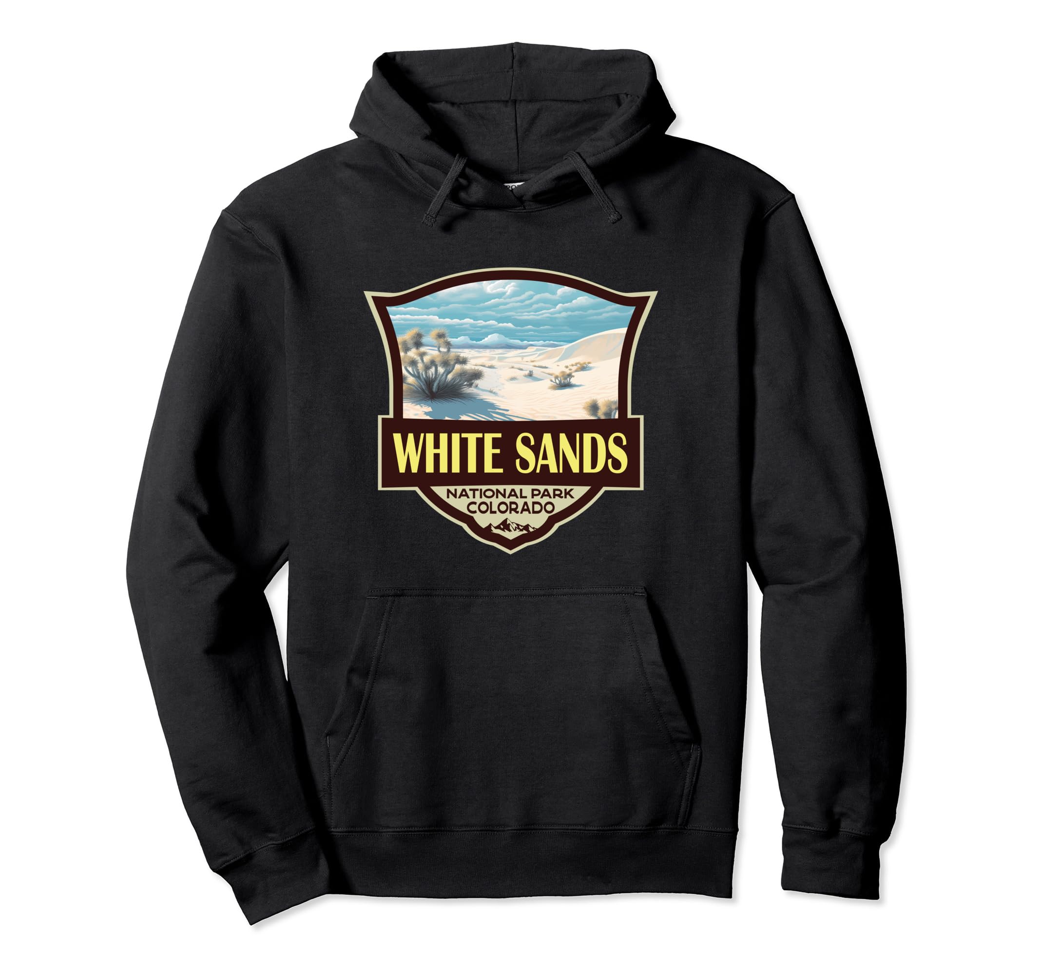 White Sands National Park Illustration Hoodie - Aesthetic Graphic Unisex - T-Shirt, Sweatshirt, Hoodie
