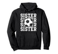 Soccer Sister Cracked Wall Family Hoodie - Novelty Apparel Men Women - T-Shirt, Sweatshirt, Hoodie