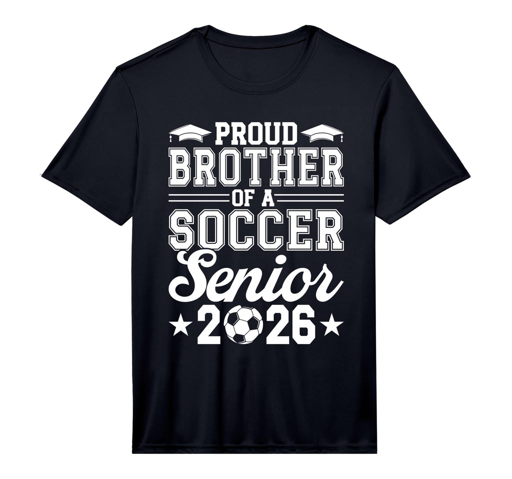 Mens Proud Brother 2026 Senior Soccer T-Shirt - Minimalist Print Men Women - T-Shirt, Sweatshirt, Hoodie