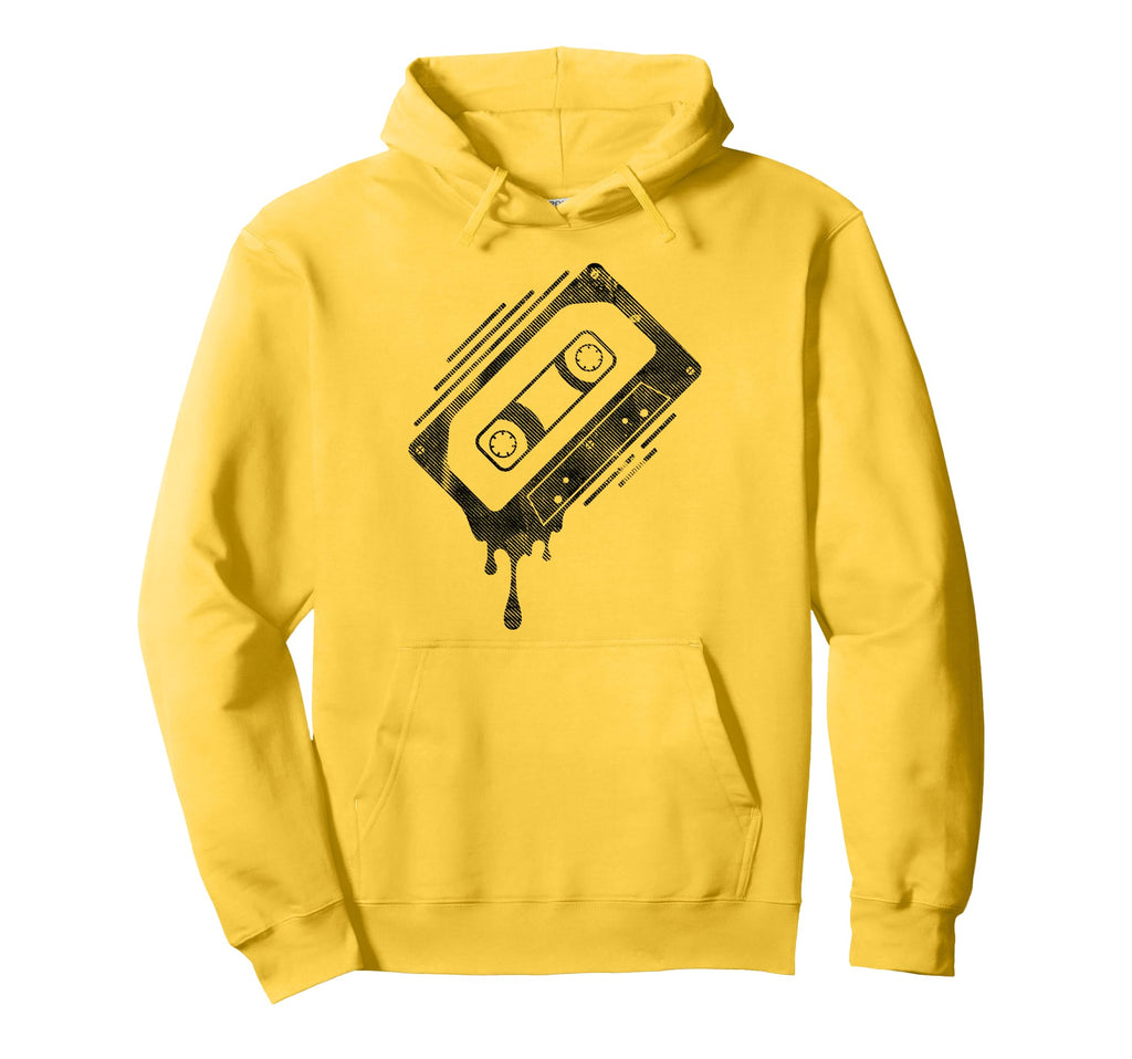 Dripping Cassette Tape Hoodie - Graphic Print Men Women - T-Shirt, Sweatshirt, Hoodie