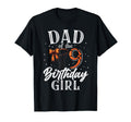 Dad Nine 9Th Birthday Basketball Bday T-Shirt - Custom Art Print Men Women - T-Shirt, Sweatshirt, Hoodie