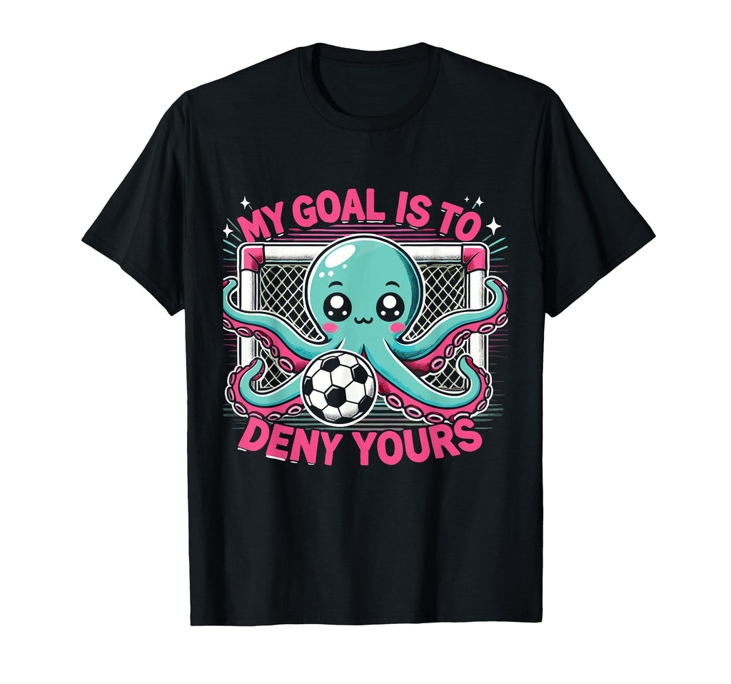 Octopus Soccer Goalie Soccer Player T-Shirt - Aesthetic Graphic Men Women - T-Shirt, Sweatshirt, Hoodie