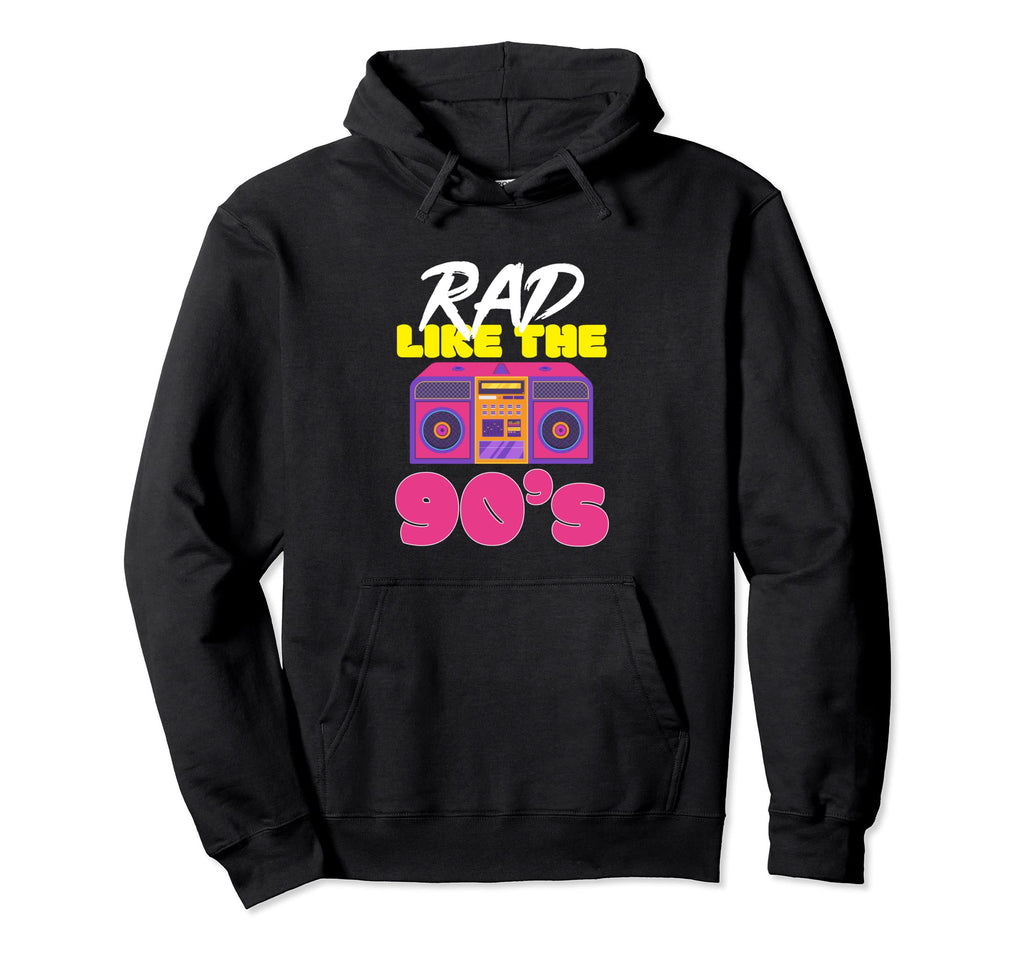 Rad Just Like 90S Cassette Tape Hoodie - Fun Novelty Design for Adults - T-Shirt, Sweatshirt, Hoodie