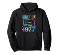 Best 1977 Birthday Birth Year Cassette Hoodie - Trendy Graphic Men Women - T-Shirt, Sweatshirt, Hoodie