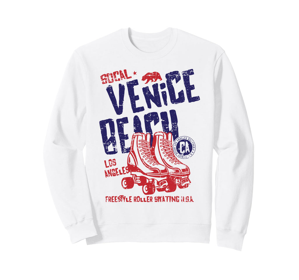 Venice Beach California Roller Sweatshirt - Minimalist Print Men Women - T-Shirt, Sweatshirt, Hoodie