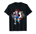Dabbing Soccer Iceland Jersey Floral T-Shirt - Aesthetic Graphic Unisex - T-Shirt, Sweatshirt, Hoodie