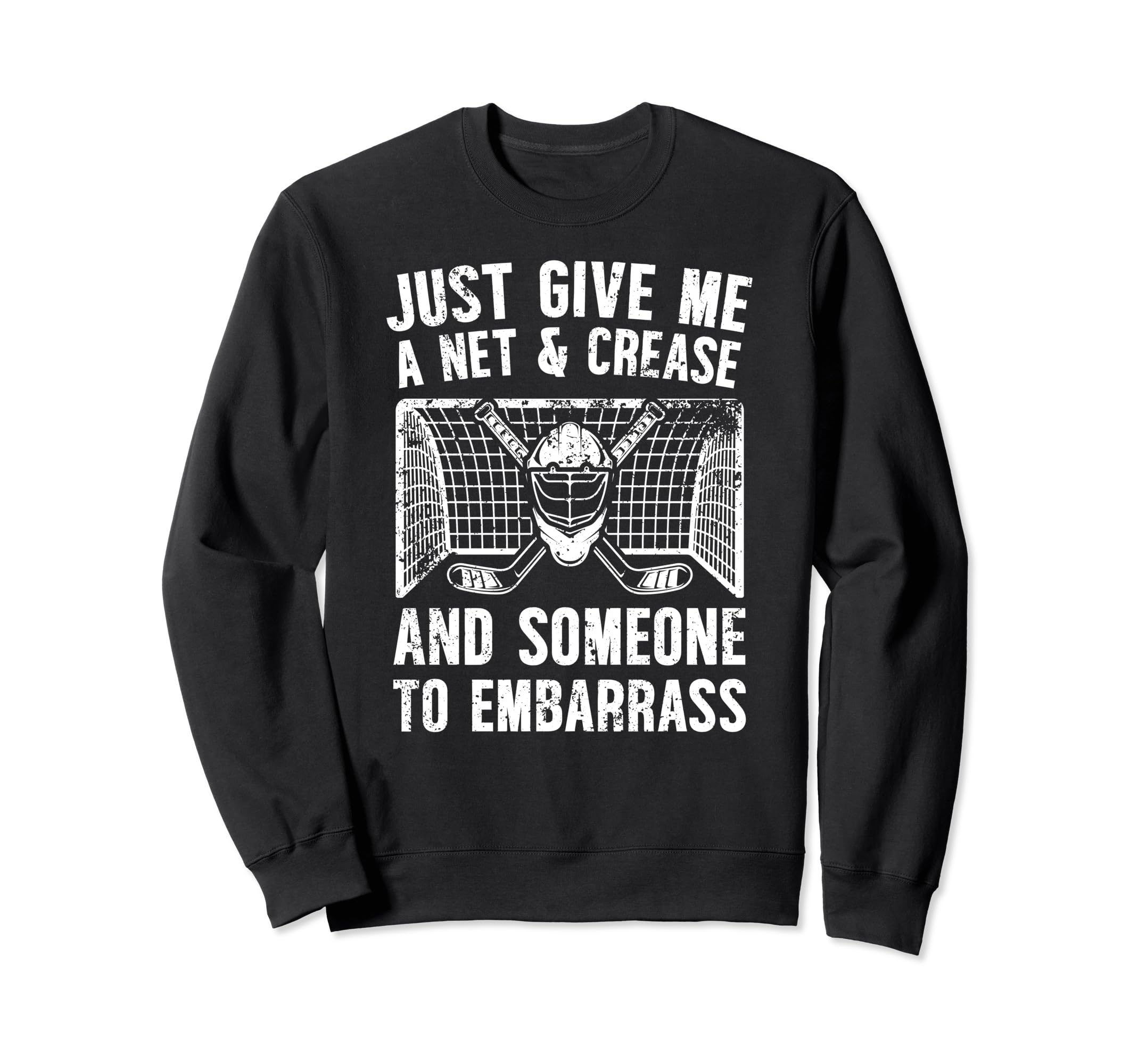 Net Crease Ice Hockey Goalkeeper Ice Sweatshirt - Custom Art Print Unisex - T-Shirt, Sweatshirt, Hoodie
