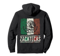 Zacatecas Mexico Distressed Flag Pride Hoodie - Novelty Apparel Men Women - T-Shirt, Sweatshirt, Hoodie
