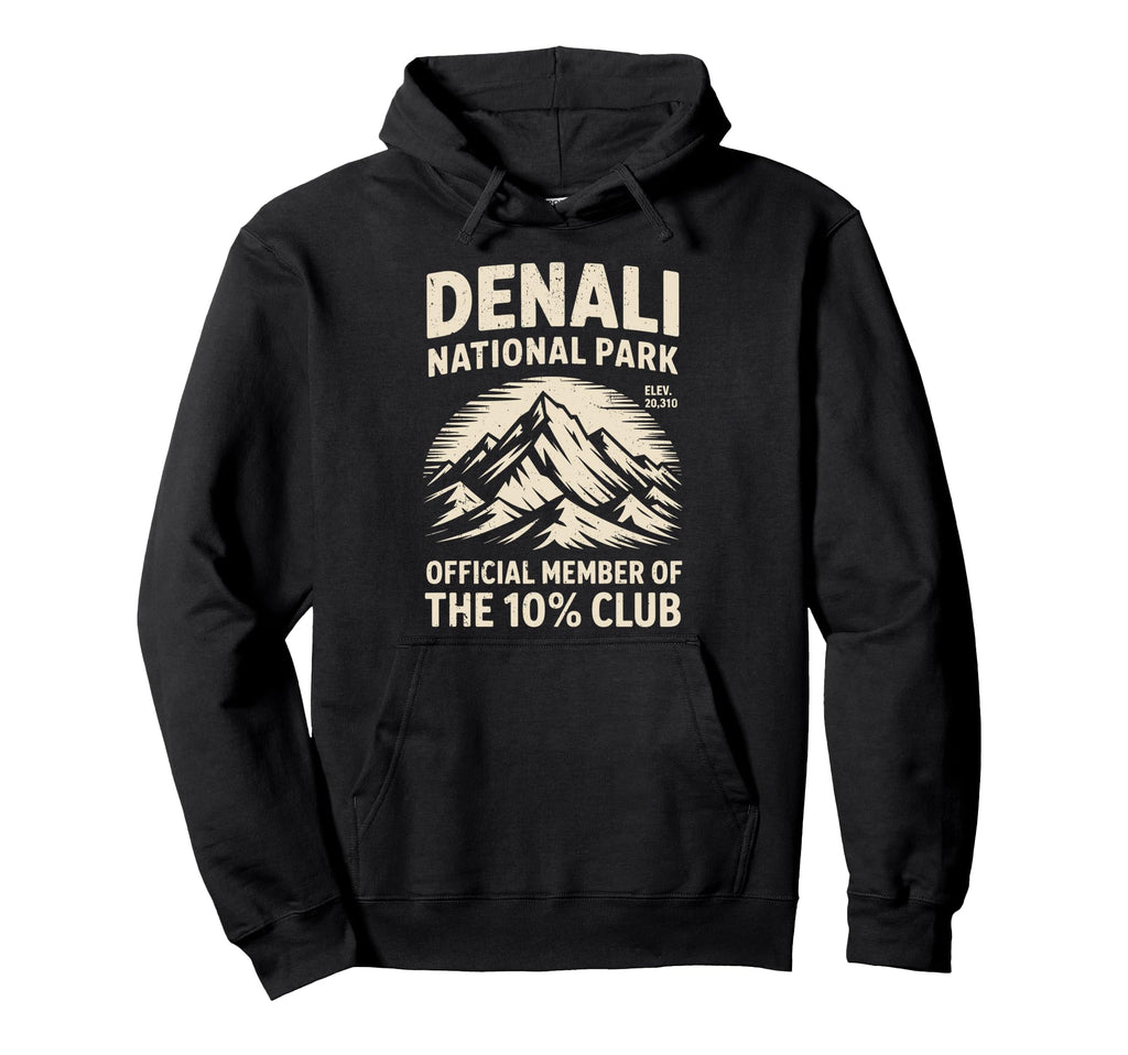 Denali 10 Percent Club Alaska National Hoodie - Minimalist Print Men Women - T-Shirt, Sweatshirt, Hoodie