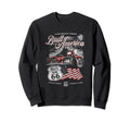 Route 66 Road That Built America Sweatshirt - Graphic Print Men Women - T-Shirt, Sweatshirt, Hoodie