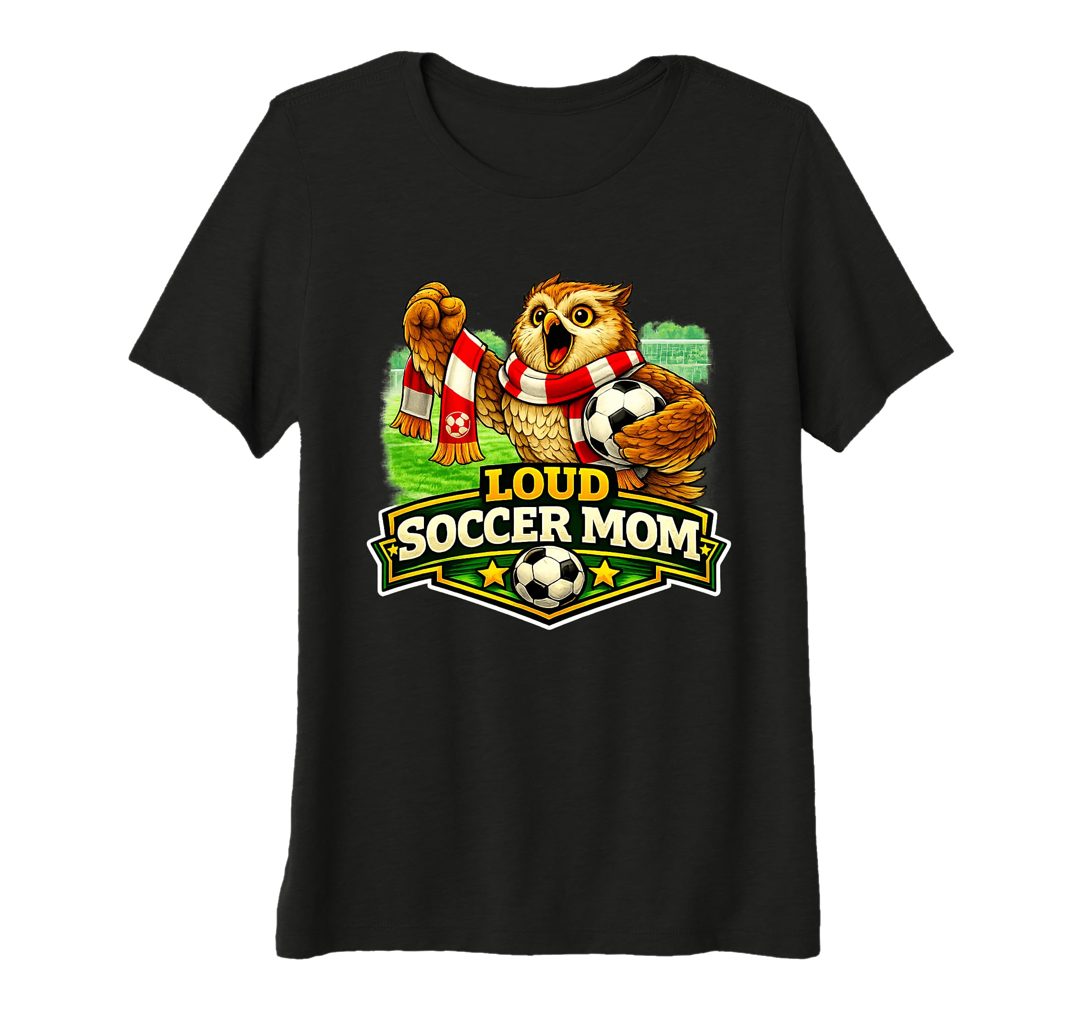 Womens Loud Soccer Mom Funny T-Shirt - Custom Art Print for Adults - T-Shirt, Sweatshirt, Hoodie