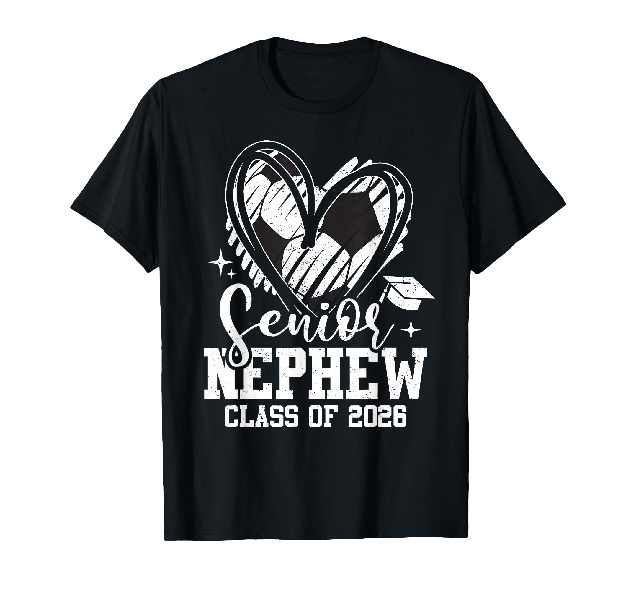 Senior Nephew Class 2026 Soccer Graduation T-Shirt - Trendy Graphic Unisex - T-Shirt, Sweatshirt, Hoodie