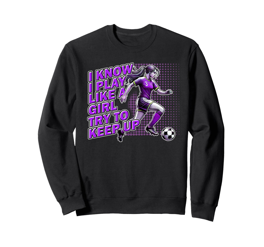 Soccer Purple Teen And Game Day Sweatshirt - Fun Novelty Design Unisex - T-Shirt, Sweatshirt, Hoodie