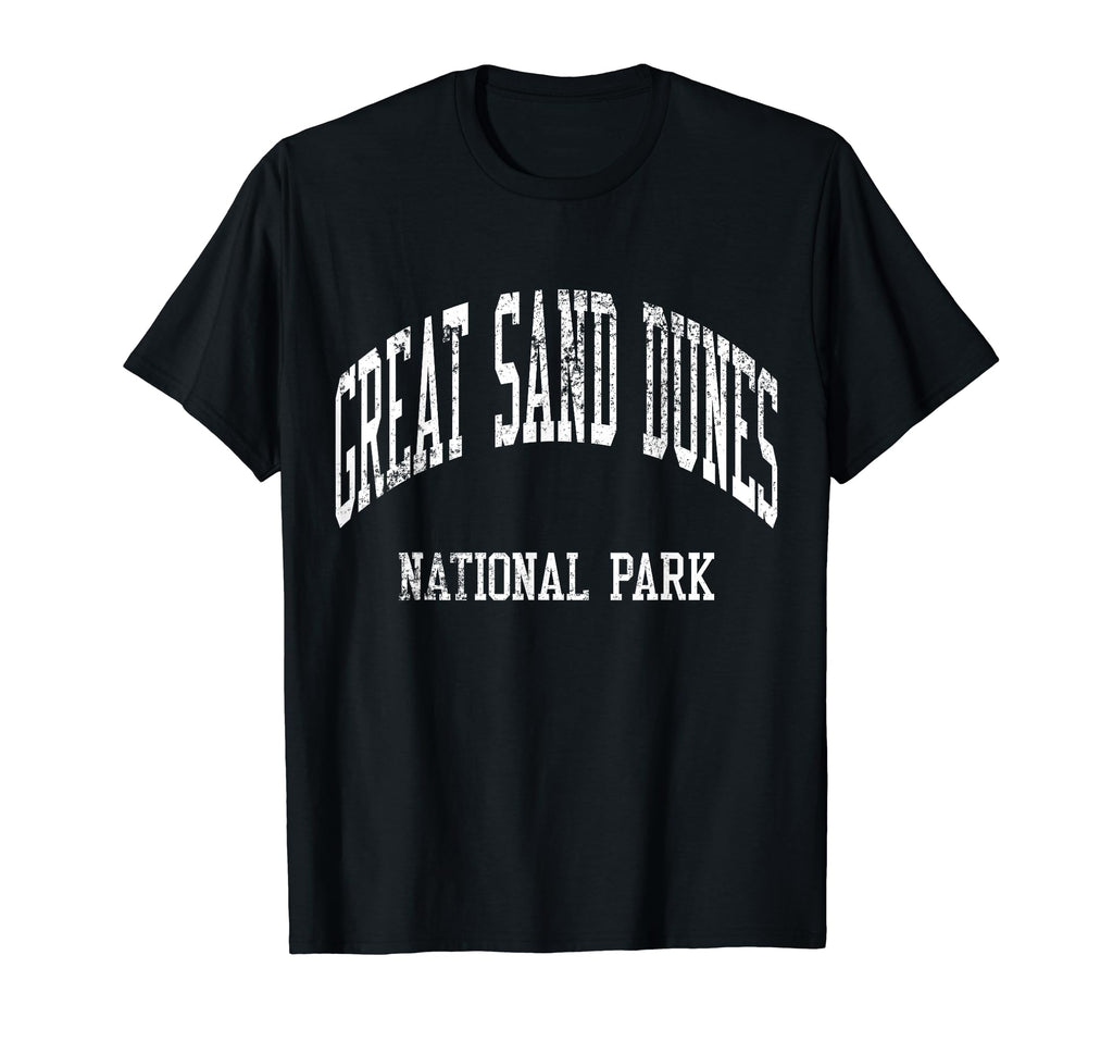 Great Sand Dunes National Park 70S College T-Shirt - Trendy Graphic Unisex - T-Shirt, Sweatshirt, Hoodie