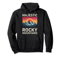 Rockies Majestic Rocky Mountains Funny Hoodie - Minimalist Print Men Women - T-Shirt, Sweatshirt, Hoodie