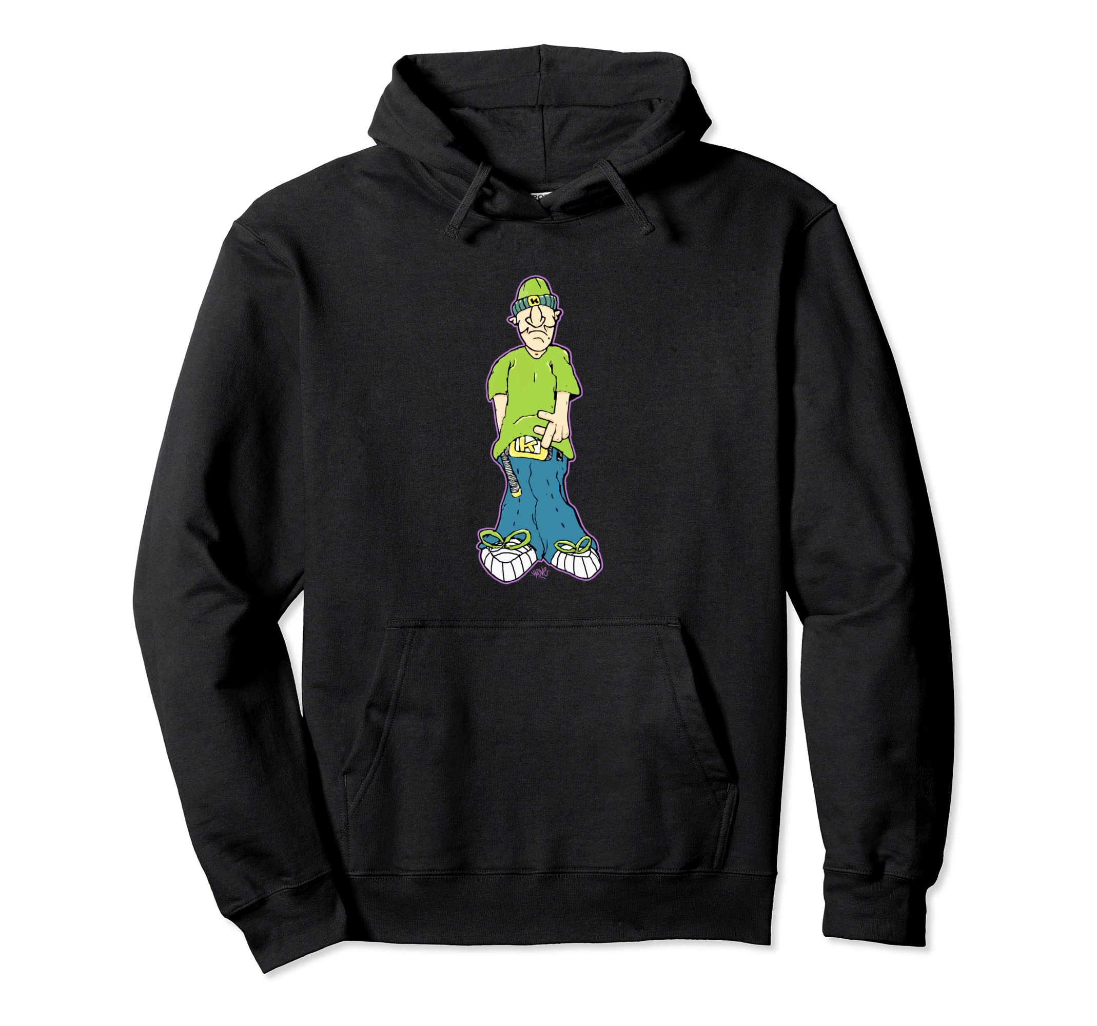 Old School Graffiti Character 90S Hoodie - Aesthetic Graphic Unisex - T-Shirt, Sweatshirt, Hoodie