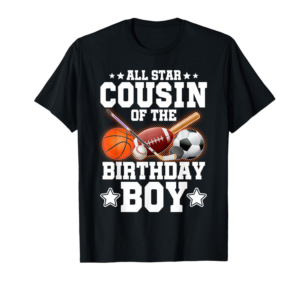 All Star Cousin Birthday Basketball T-Shirt - Trendy Graphic for Adults - T-Shirt, Sweatshirt, Hoodie
