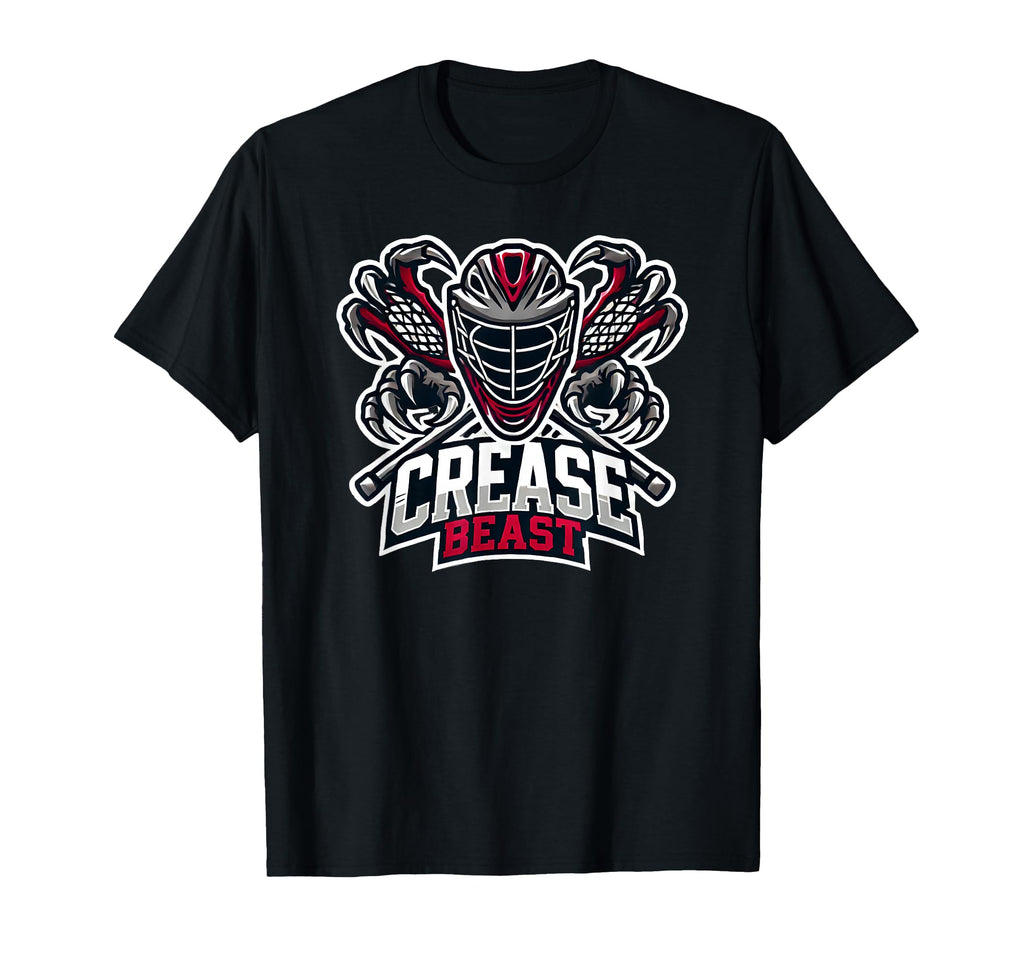 Lacrosse Goalie Crease Beast Funny Wild T-Shirt - Trendy Graphic Men Women - T-Shirt, Sweatshirt, Hoodie
