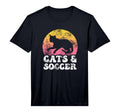 Funny Cats Soccer Hobby Performance T-Shirt - Trendy Graphic for Adults - T-Shirt, Sweatshirt, Hoodie