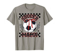 Soccer Mama Soccer Game Day Checkered T-Shirt - Graphic Print for Adults - T-Shirt, Sweatshirt, Hoodie