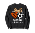 Game Day Vibes Funny Soccer Sweatshirt - Fun Novelty Design Men Women - T-Shirt, Sweatshirt, Hoodie