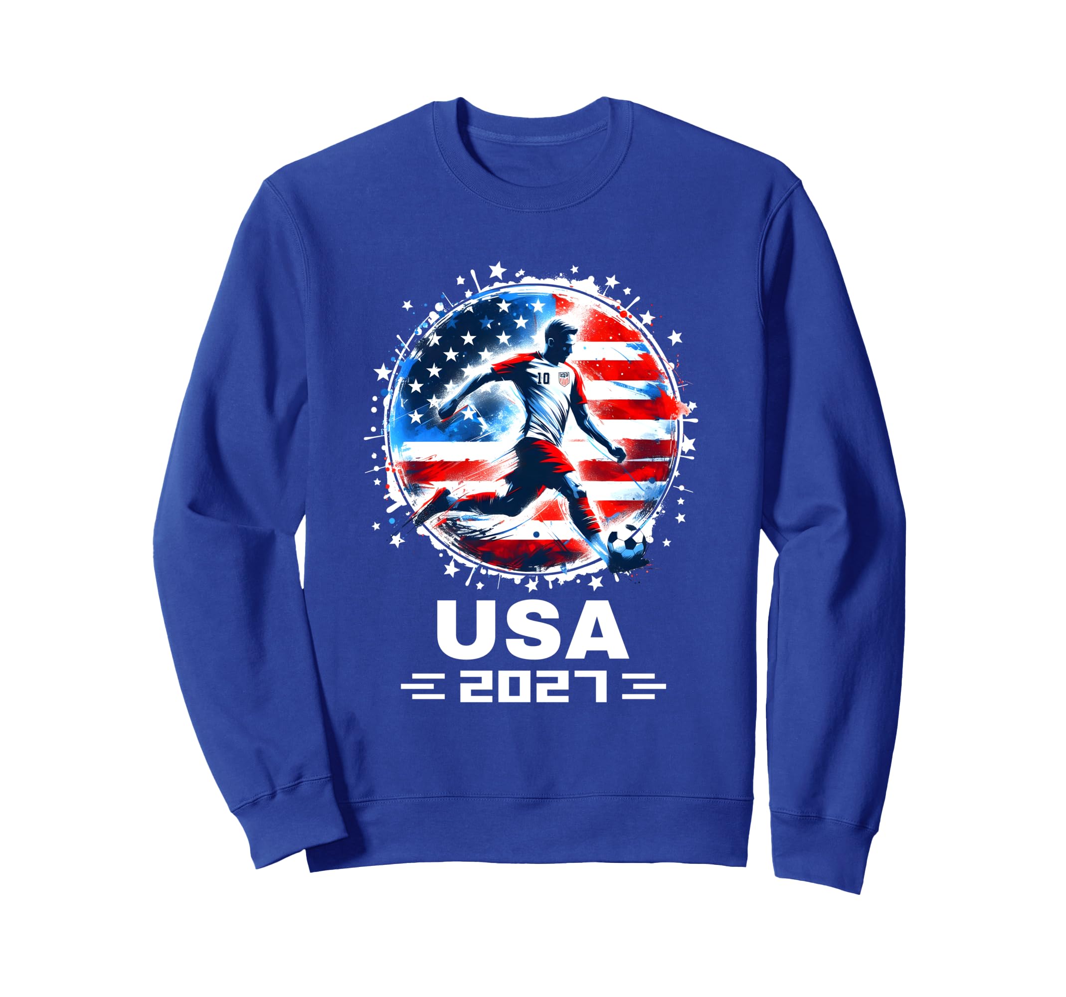 American Flag Soccer Team Soccer Sweatshirt - Minimalist Print for Adults - T-Shirt, Sweatshirt, Hoodie
