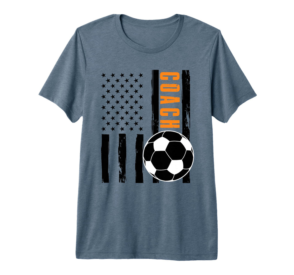 Usa Flag Soccer Coach Funny Soccer T-Shirt - Trendy Graphic for Adults - T-Shirt, Sweatshirt, Hoodie