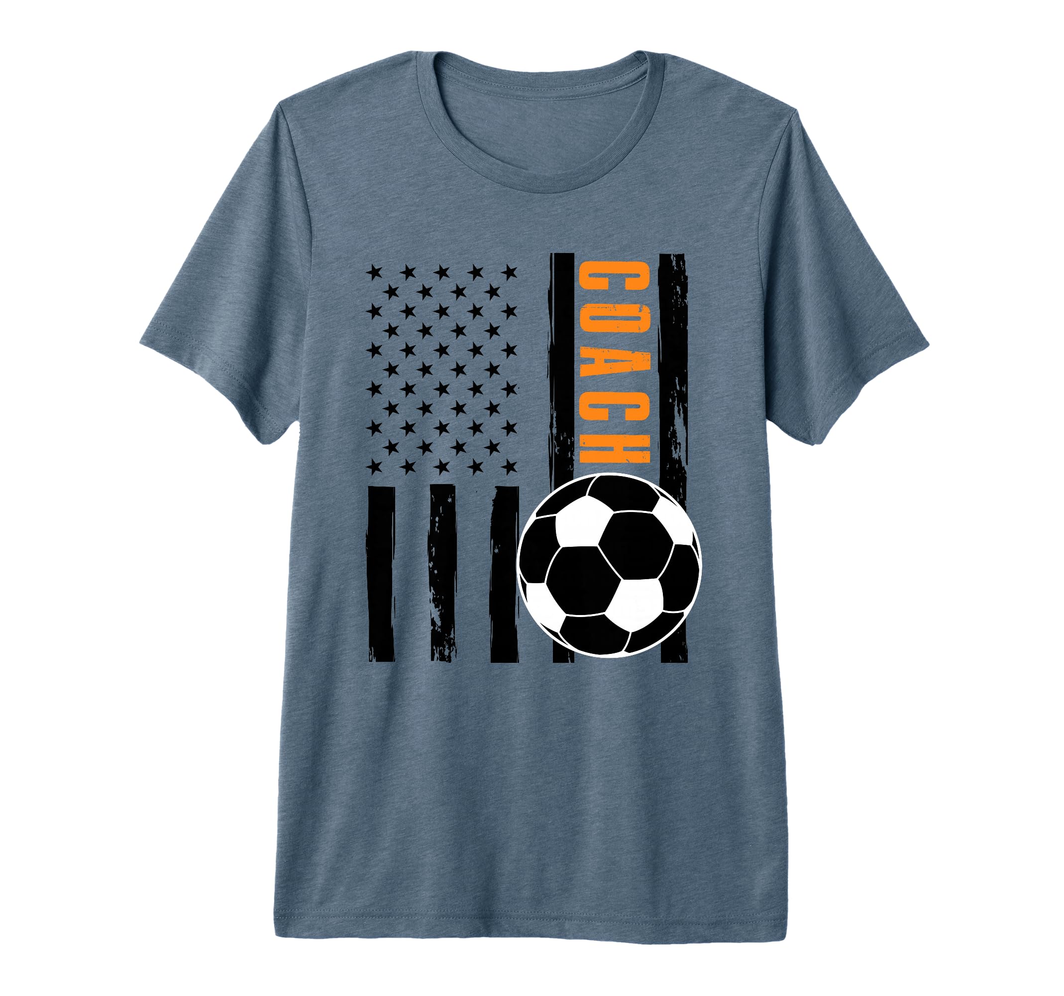 Usa Flag Soccer Coach Funny Soccer T-Shirt - Trendy Graphic for Adults - T-Shirt, Sweatshirt, Hoodie