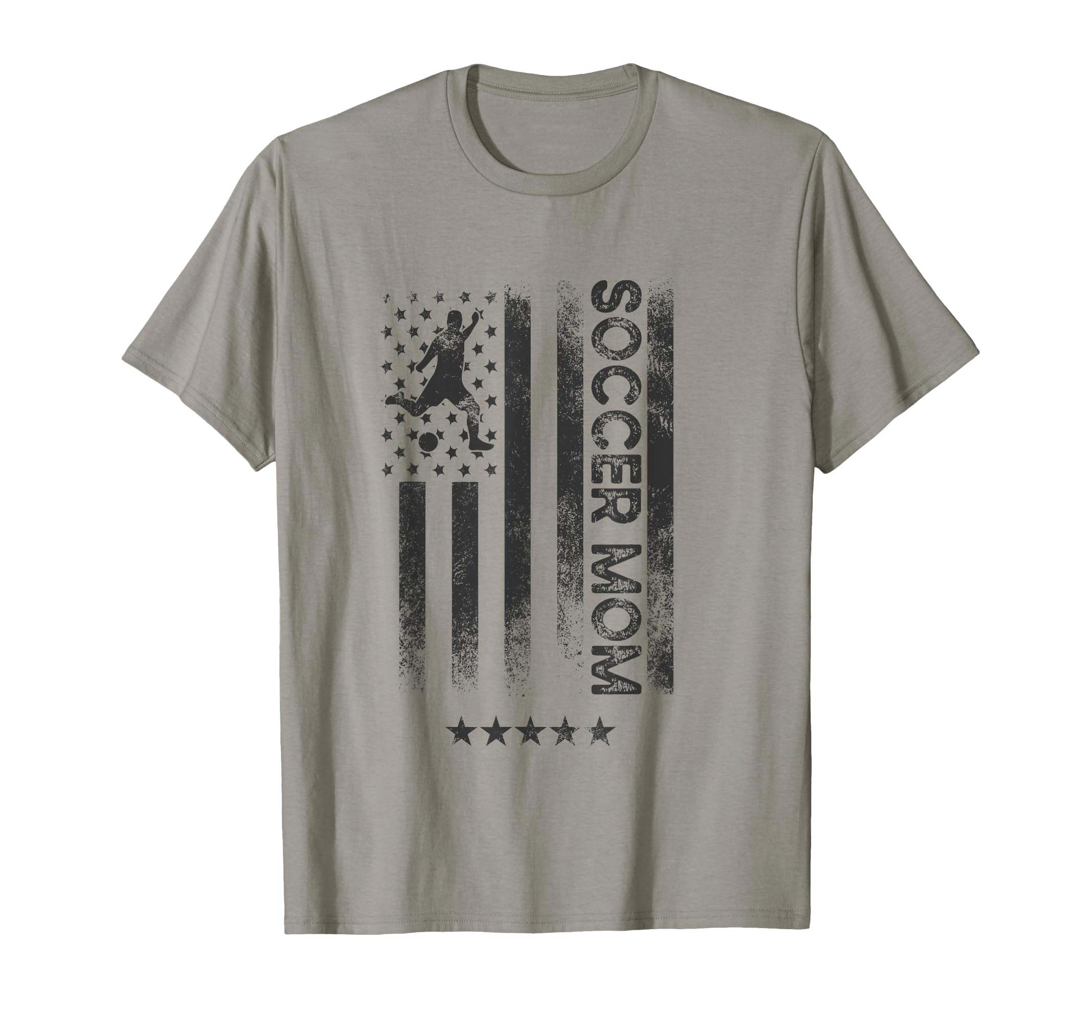 Usa American Flag Soccer Mom T-Shirt - Novelty Apparel Unisex - T-Shirt, Sweatshirt, Hoodie