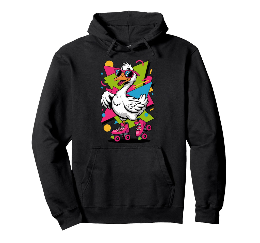Silly Goose Roller Skates Skating Hoodie - Custom Art Print Men Women - T-Shirt, Sweatshirt, Hoodie