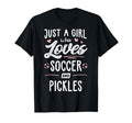 Just Who Loves Soccer And Pickles T-Shirt - Aesthetic Graphic for Adults - T-Shirt, Sweatshirt, Hoodie