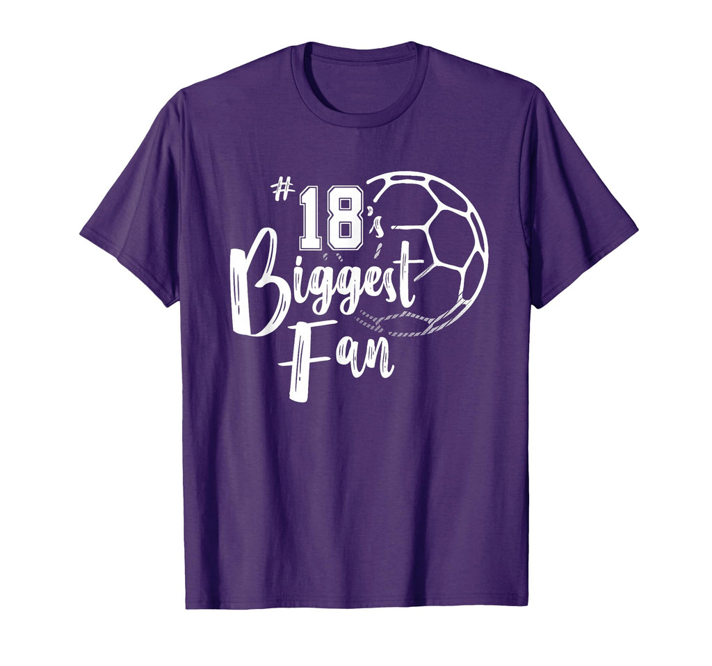 Number 18S Biggest Fan Soccer Player T-Shirt - Unique Graphic for Adults - T-Shirt, Sweatshirt, Hoodie